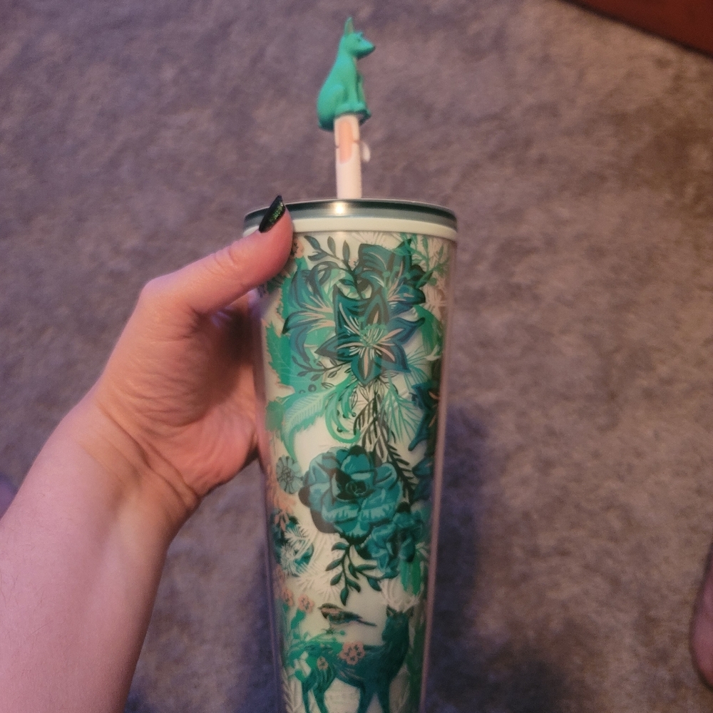 Starbucks Fox Topper HTF 2022 Xmas Tumbler